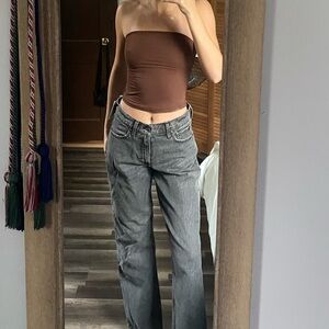 Abercrombie & Fitch Gray Low Rise Jeans